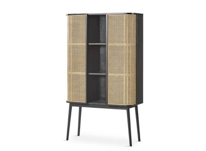 aparador negro de ratán en Muebles Intermobel