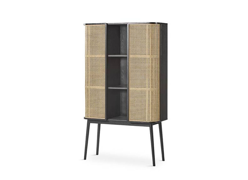 aparador negro de ratán en Muebles Intermobel
