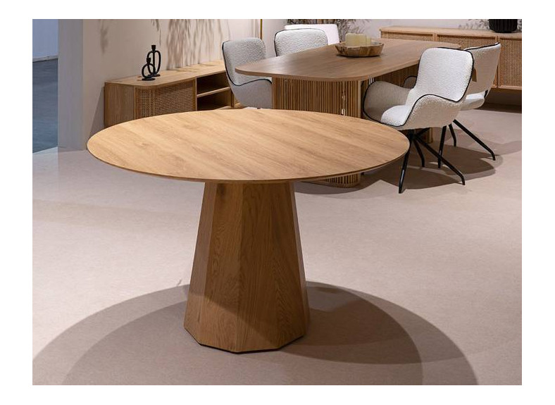 Mesas redondas para comedor de madera