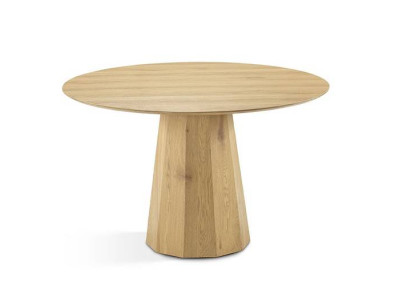 Mesa comedor redonda de madera - Tienda de muebles en Benetússer