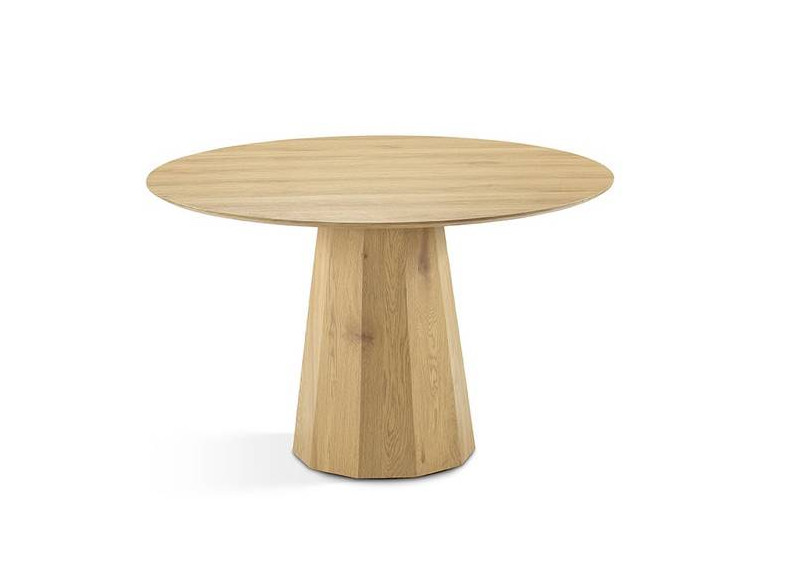 Mesa comedor redonda de madera - Tienda de muebles en Benetússer