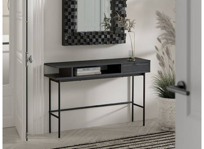 Recibidor en color negro para entradita en oferta