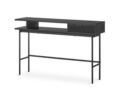Mueble recibidor negro
