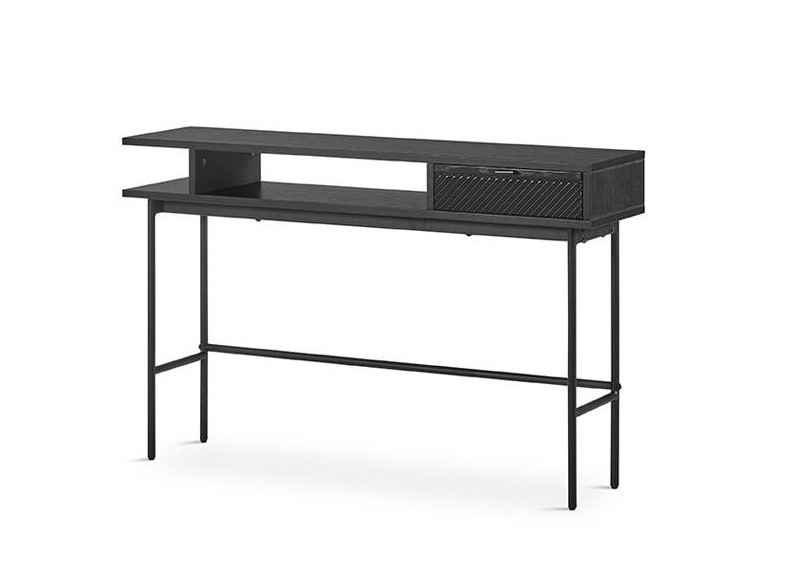 Mueble recibidor negro