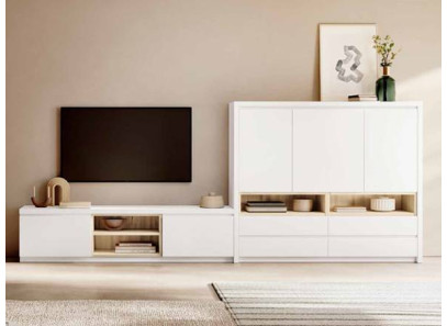 mueble de salón blanco
