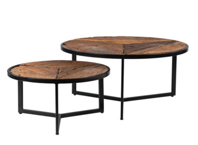 Set mesas de centro KIAN madera