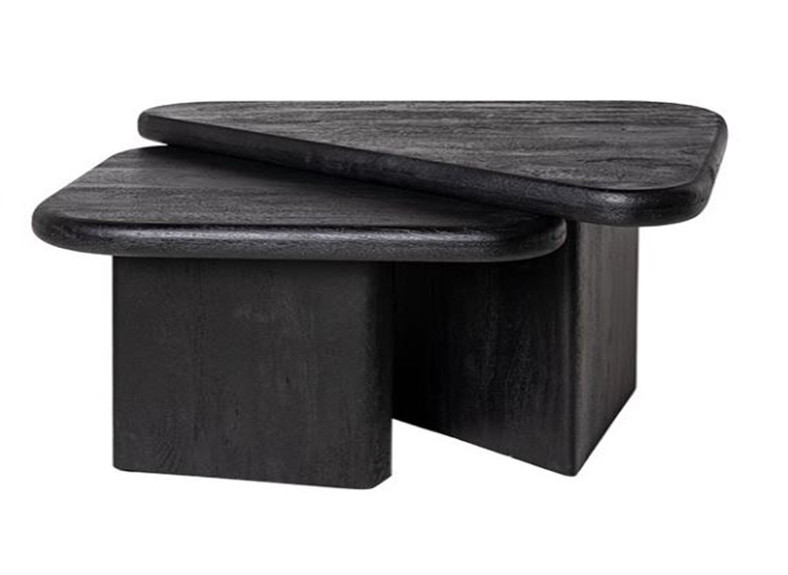 mesa de centro negra en valencia