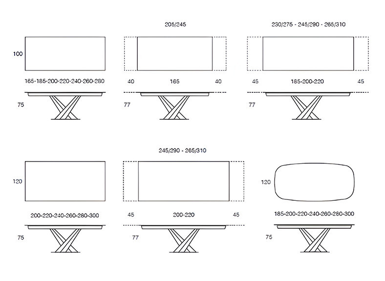Mesa de comedor moderna