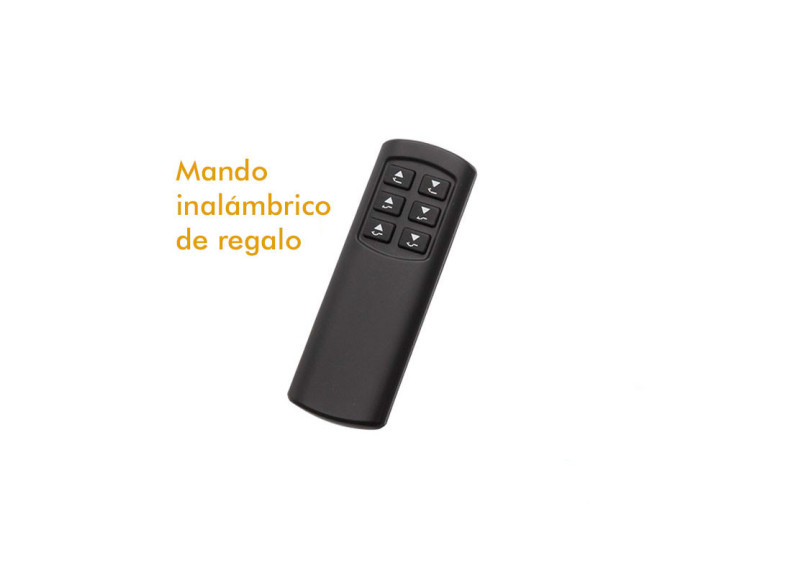 Canapé articulado con mando inalámbrico