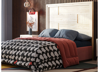 Composición de dormitorio en madera