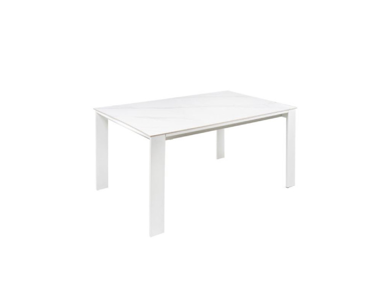 Mesa de comedor blanca rectangular extensible Somcasa en Valencia