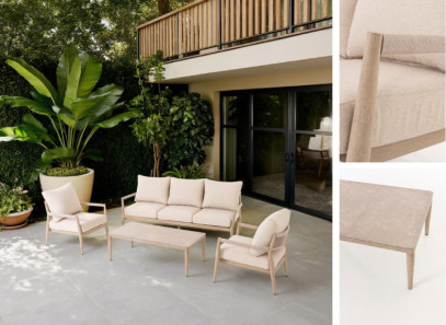 Set de jardín efecto madera el mejor precio con entrega urgente en Valencia