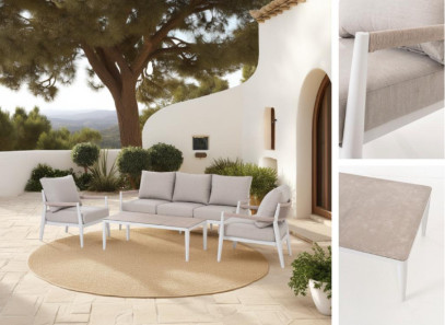 Set de exterior blanco el mejor precio con entrega urgente en Valencia