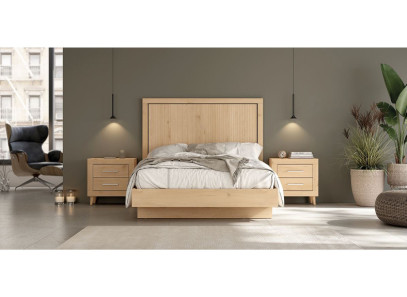 Composición de dormitorio de estilo nórdico barato en Muebles Intermobel, tu tienda de muebles en Valencia