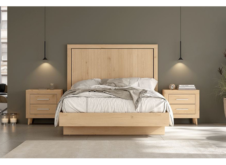 Composición de dormitorio de estilo nórdico barato en Muebles Intermobel, tu tienda de muebles en Valencia Composición de dormitorio de estilo nórdico barato en Muebles Intermobel, tu tienda de muebles en Valencia