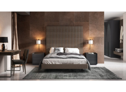 Composiciones de dormitorio en chapa natural de madera en Valencia