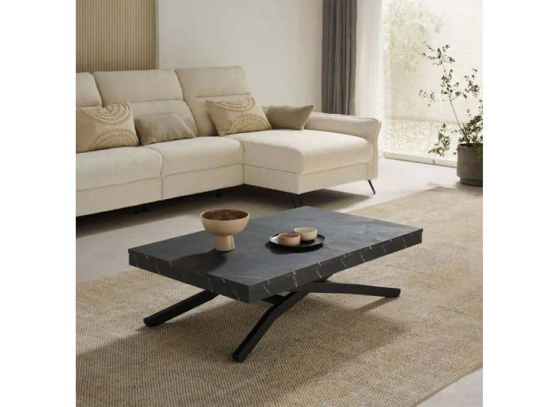 Mesa de centro elevable Novelty negra