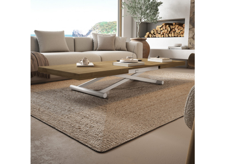 Mesa centro elevable eléctrica y extensible barata
