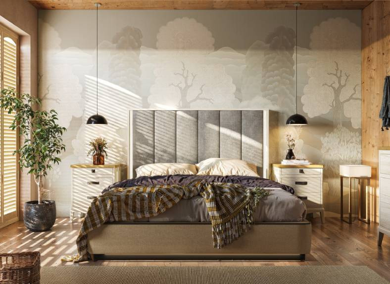 Composición de dormitorio clásico en Valencia