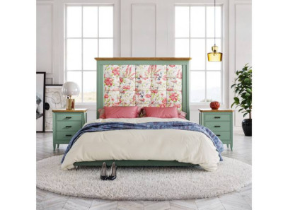 Composiciones de dormitorio rústico con cabecero y mesitas al mejor precio en Valencia