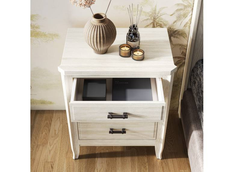 Dormitorios rústicos con cabecero y mesitas al mejor precio en Valencia