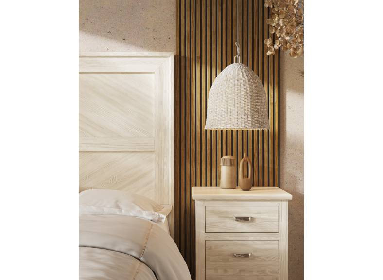 Dormitorios rústicos con cabecero y mesitas al mejor precio en Valencia, solo en Muebles Intermobel