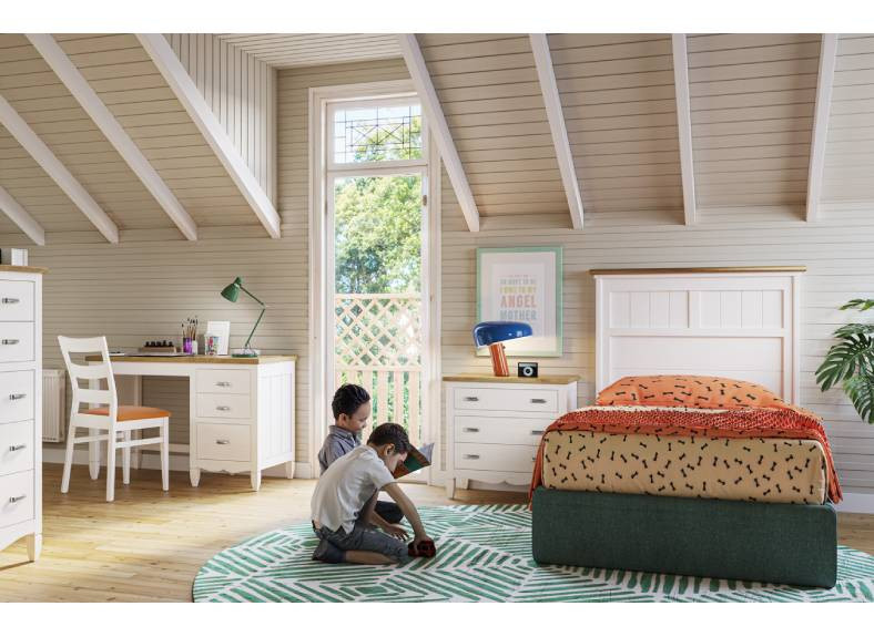 Dormitorio juvenil rustico de calidad al mejor precio en Muebles Intermobel, Valencia
