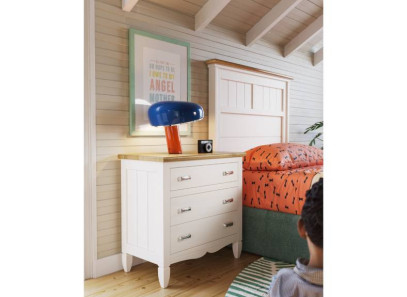 Dormitorio juvenil rustico de calidad al mejor precio en Muebles Intermobel, Valencia