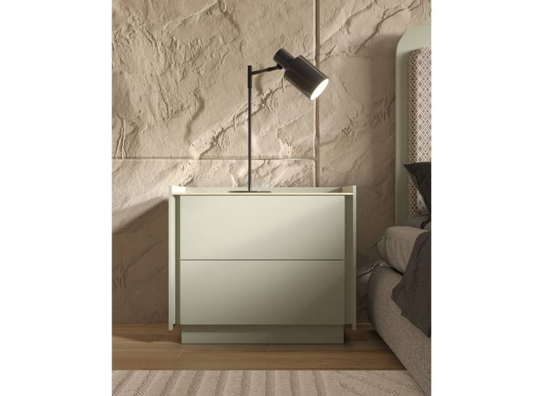 Dormitorio de matrimonio elegante en chapa de madera de calidad al mejor precio en Muebles Intermobel en Valencia