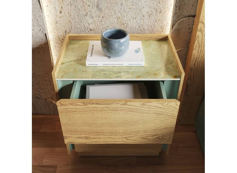 Mesita de noche en chapa para dormitorio al mejor precio en Valencia