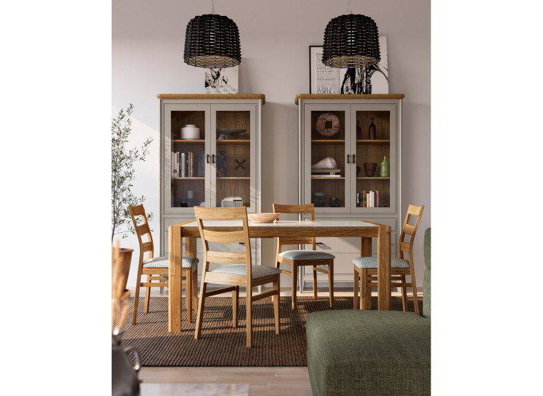 Vitrinas elegantes para salones rústicos