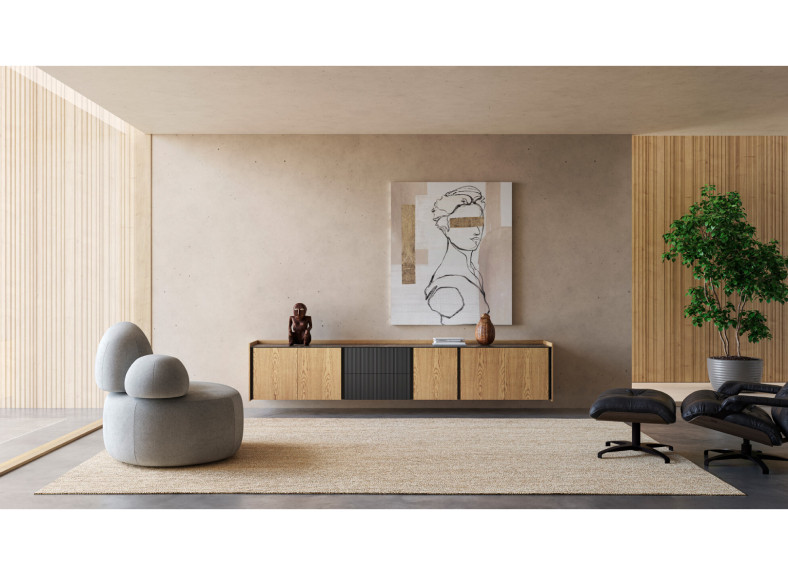 Mueble de TV colgado Praga de Grupo Seys al mejor precio en Valencia, Muebles Intermobel