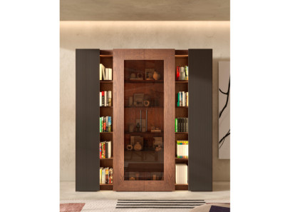 Librería con vitrina de madera Praga de Grupo Seys en Valencia, Muebles Intermobel
