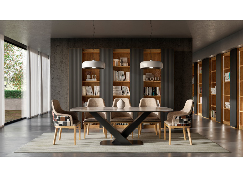 Librería de madera Praga de Grupo Seys en Muebles Intermobel, Valencia