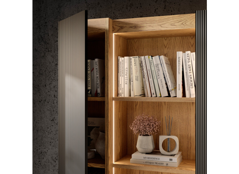 Librería de madera Praga de Grupo Seys en Muebles Intermobel, Valencia