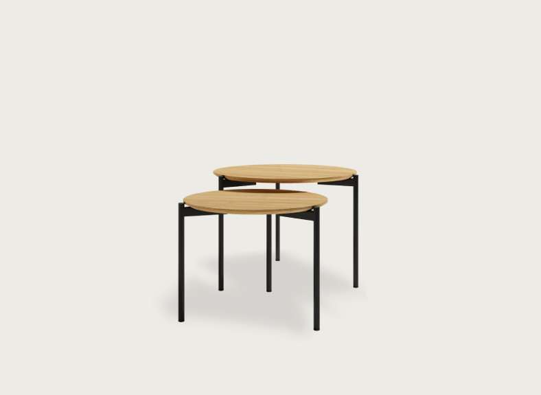 Conjunto de mesas de centro redondas en oferta