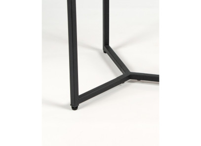 Mesa auxiliar barata en Valencia de madera y patas metálicas