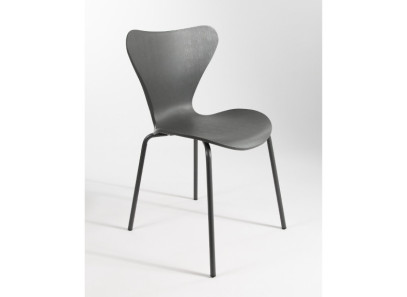 Silla para comedor o cocina de polipropileno y patas metálicas barata en Valencia