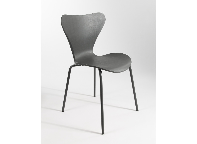 Silla para comedor o cocina de polipropileno y patas metálicas barata en Valencia