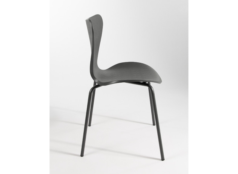 Silla para comedor o cocina de polipropileno y patas metálicas barata en Valencia