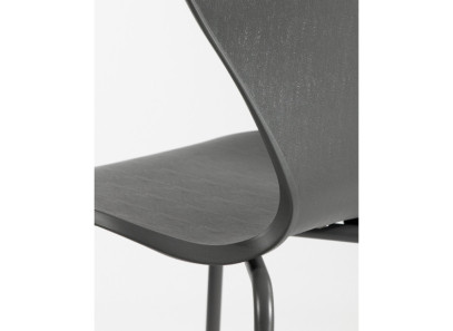 Silla para comedor o cocina de polipropileno y patas metálicas barata en Valencia