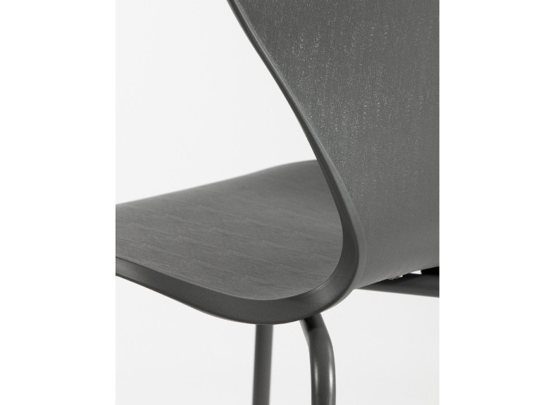 Silla para comedor o cocina de polipropileno y patas metálicas barata en Valencia