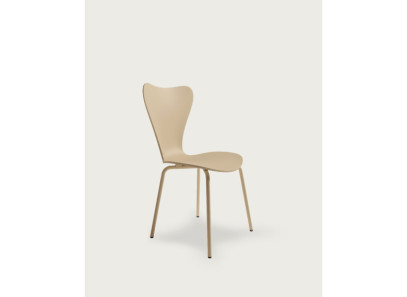 Silla para comedor o cocina de polipropileno y patas metálicas en arena barata en Valencia