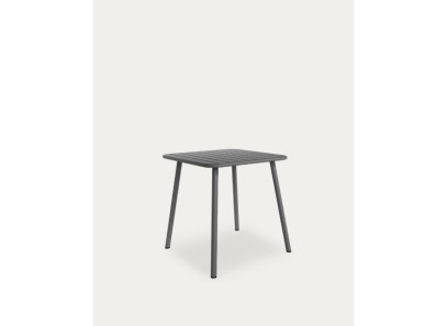 Mesa moderna metálica en color grafito. Dos medidas disponibles en Intermobel, tu tienda de muebles en Valencia