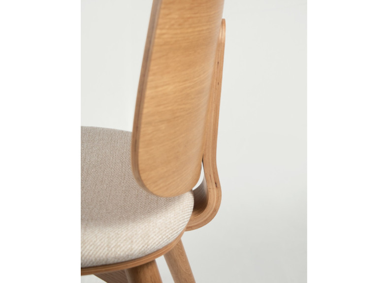 Silla nórdica semitapizada de roble barata en Valencia