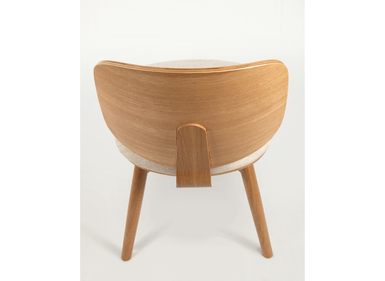 Silla nórdica semitapizada de roble barata en Valencia