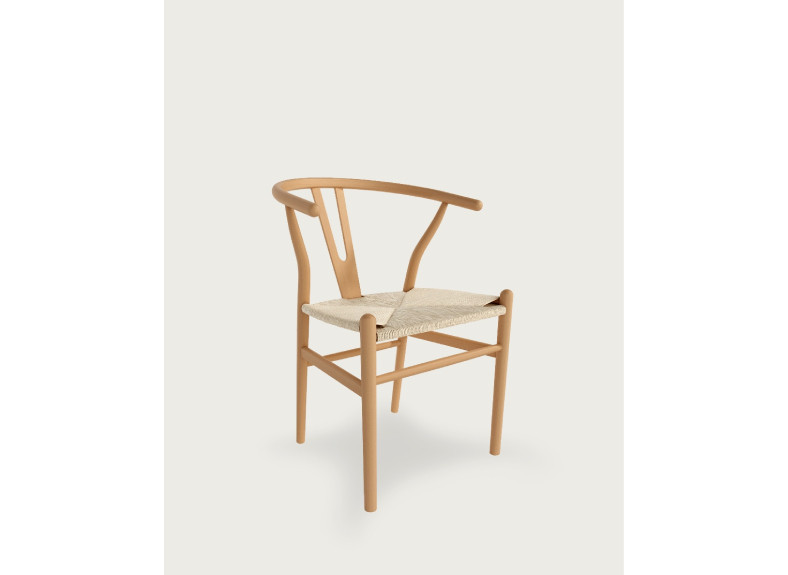 Silla artesanal rústica en natural ideal para cualquier espacio. Solo en Muebles Intermobel, tu tienda de muebles en Valencia