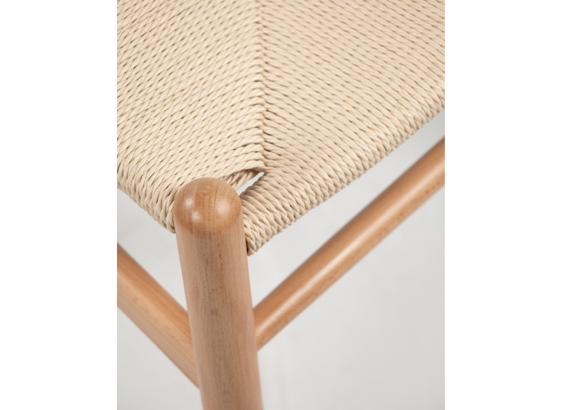 Silla de madera y cuerda estilo minimalista en Muebles Intermobel, Valencia