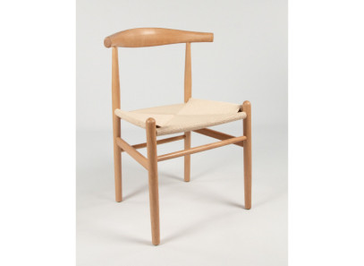 Silla de madera y cuerda estilo minimalista en Muebles Intermobel, Valencia
