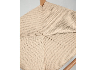 Silla de madera y cuerda estilo minimalista en Muebles Intermobel, Valencia